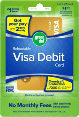 Green Dot(R) reloadable Visa(R) Debit Card