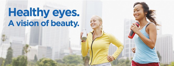 Healthy eyes. A vision of beauty. Healthy eyes. A vision of beauty.