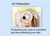 UV Protection. Protecting your eyes is important, just like protecting your skin. Watch video. UV Protection. Protecting your eyes is important, just like protecting your skin. Watch video.