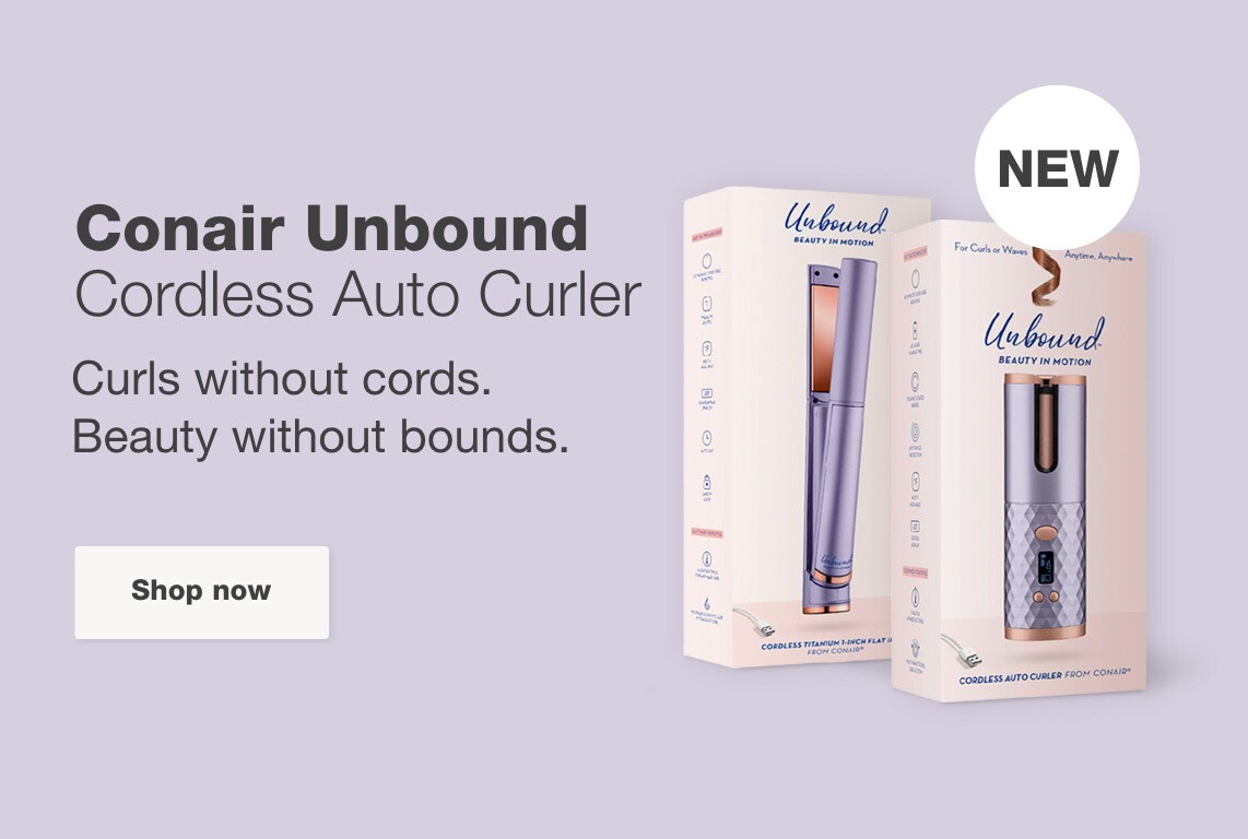 New. Conair Unbound Cordless Auto Curler Curls without cords. Beauty without bounds. Shop now.