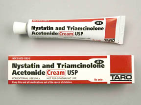 can nystatin and triamcinolone be used on face