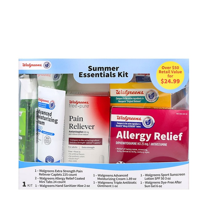 Summer Essentials Kit. Over $50 Retail Value for $24.99