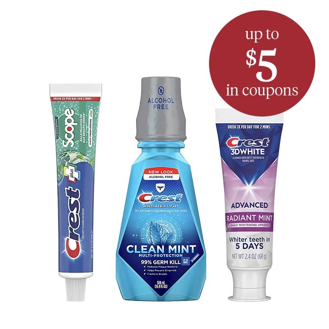 up to $5 in coupons