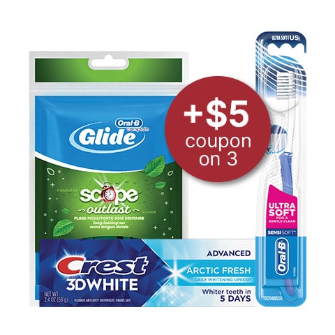 + $5 coupon on 3