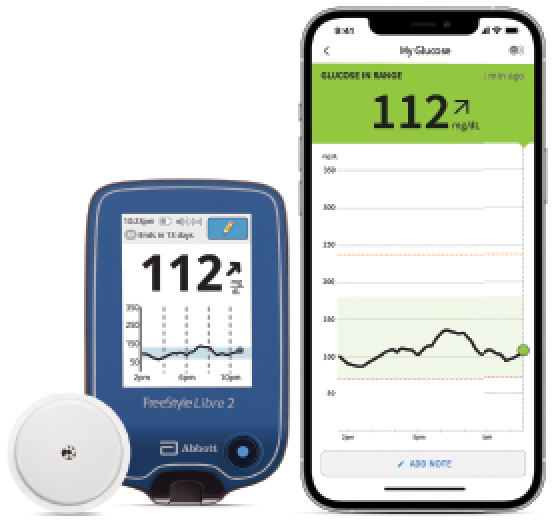 FreeStyle Libre 14 Day Sensors [ 2 Pack ] with 28 day sensor for Continuous  Glucose Monitoring