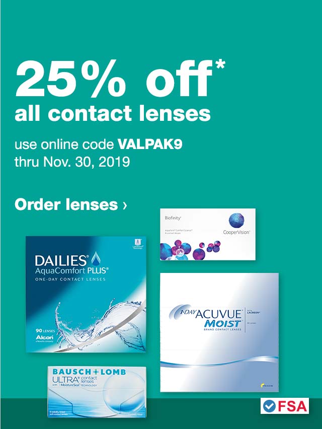Walgreens Contact Lens Valpak9 Sale Order Acuvue, Air Optix