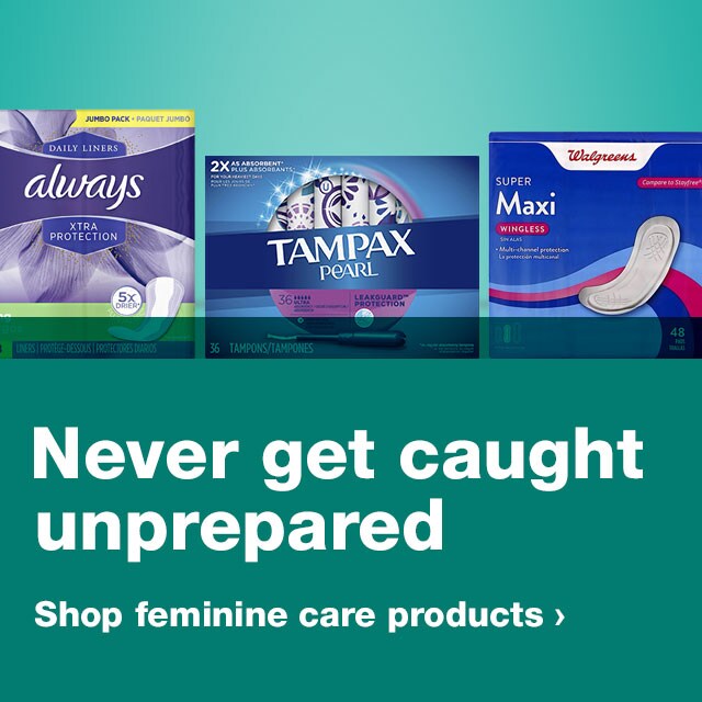 Feminine Care Walgreens