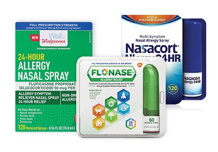 Steroid nasal spray ear congestion