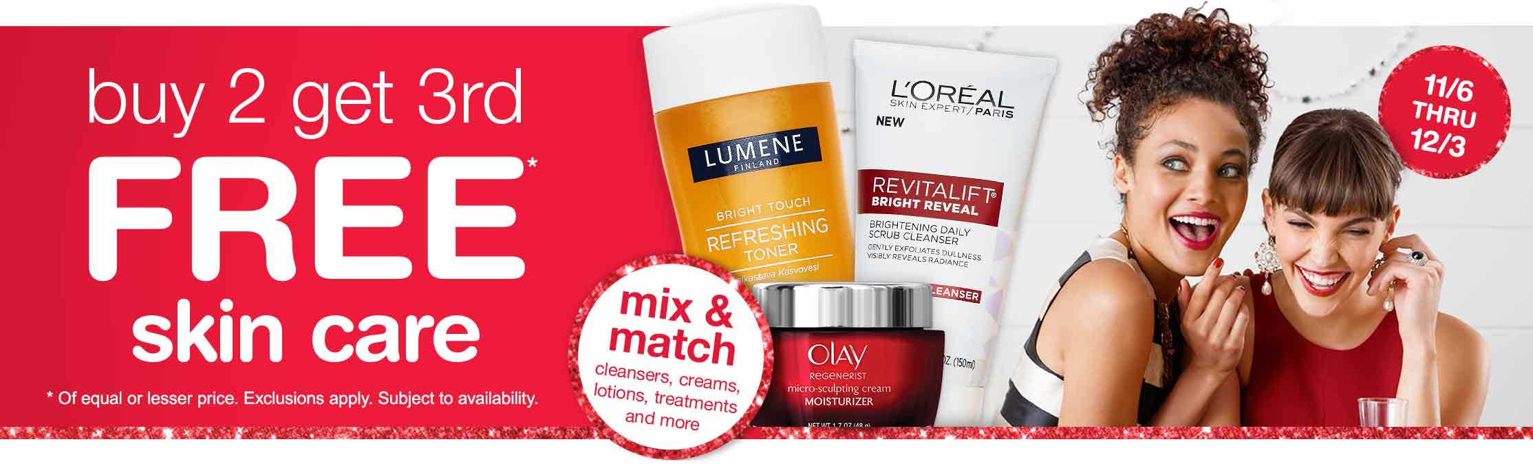 Buy 2, Get 3rd FREE Skin Care | Walgreens