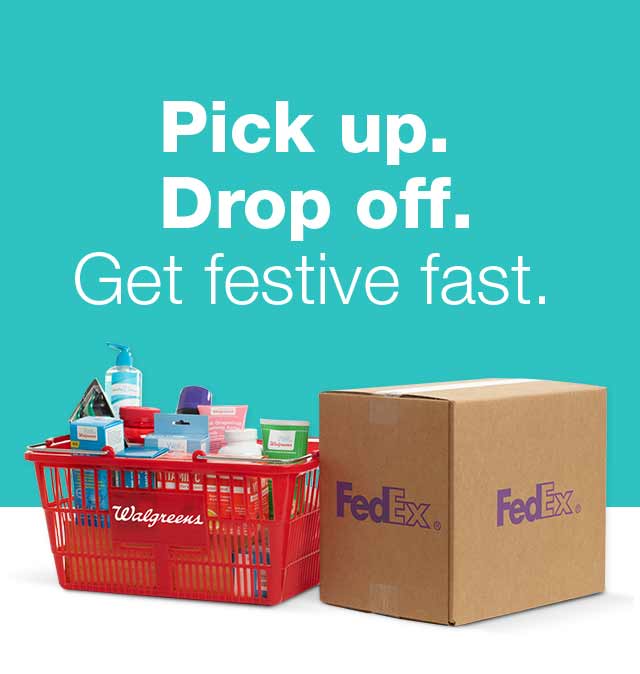 Pick up. Drop off. Get festive fast.