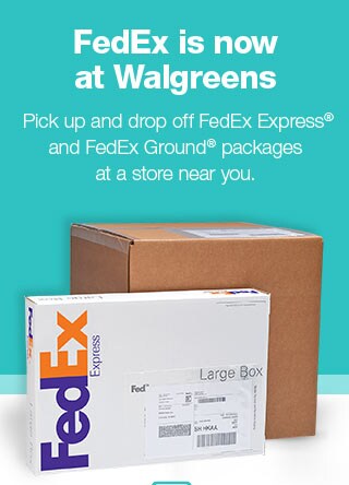 FedEx(R) Is Now at Walgreens
Pick up and drop off FedEx Express(R) and FedEx Ground(R) packages at a store near you.