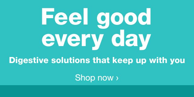 Feel Good Every Day. Digestive health solutions that keep up with you. Shop now.