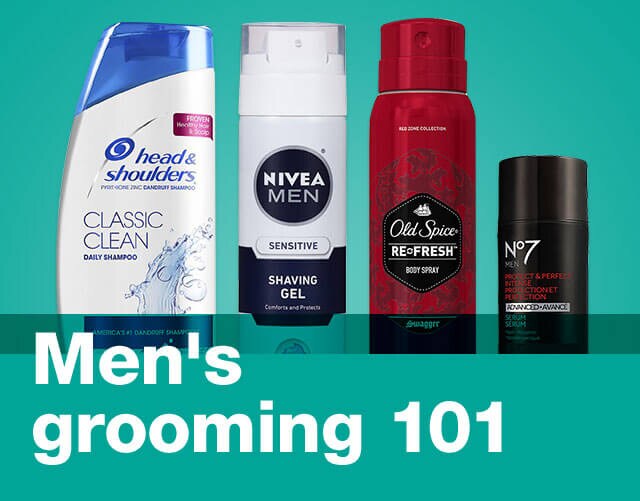 Beauty products for shop men