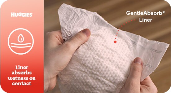 GentleAbsorb Liner(r). Liner absorbs wetness on contact