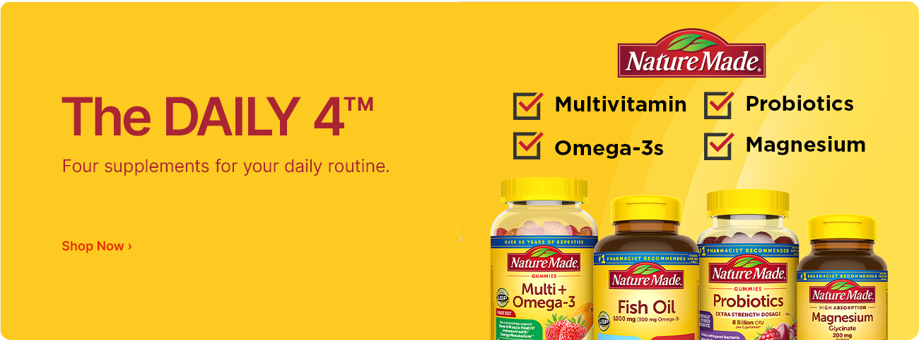 The Daily 4(TM). Four supplements for your daily routine. Shop now