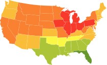 Flu Index Map