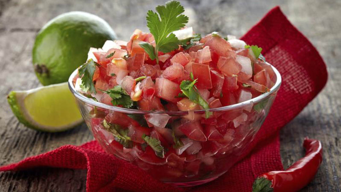 Fresh salsa is a healthy, low-calorie snack.