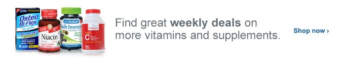 Find great weekly deals on more vitamins and supplements. Shop now.