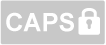 Caps lock is on