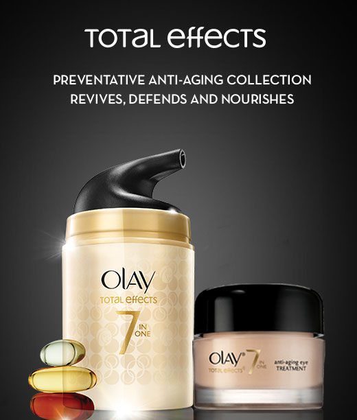 Total Effects - Preventative anti-aging collection revives, defends and nourishes.