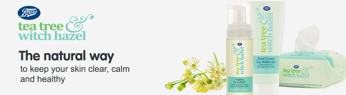 Boots Tea Tree. The natural way to keep your skin clear, calm & healthy.