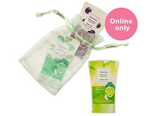 Online only - FREE Aveeno face mask