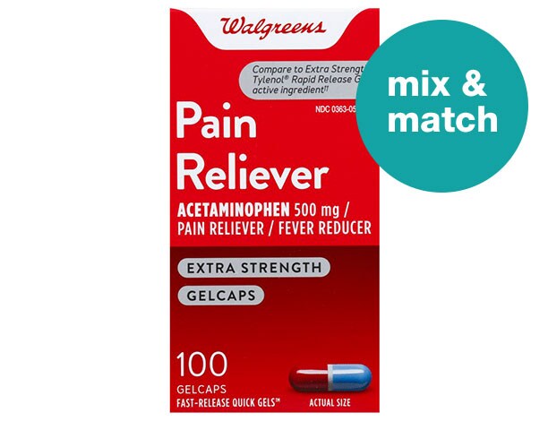 Mix & match Buy 1 get 1 50% off select Walgreens brand health & wellness*