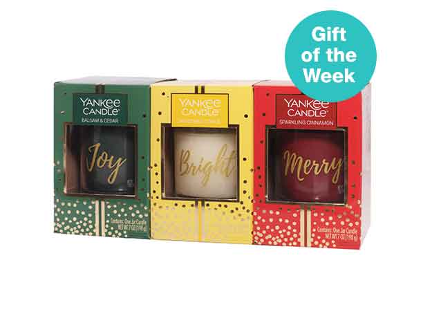 Gift of the Week - Yankee Candle holiday 3 pk.