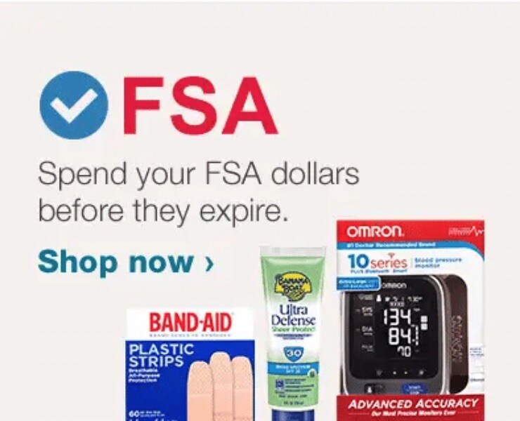 Spend your FSA dollars before they expire. Shop now.