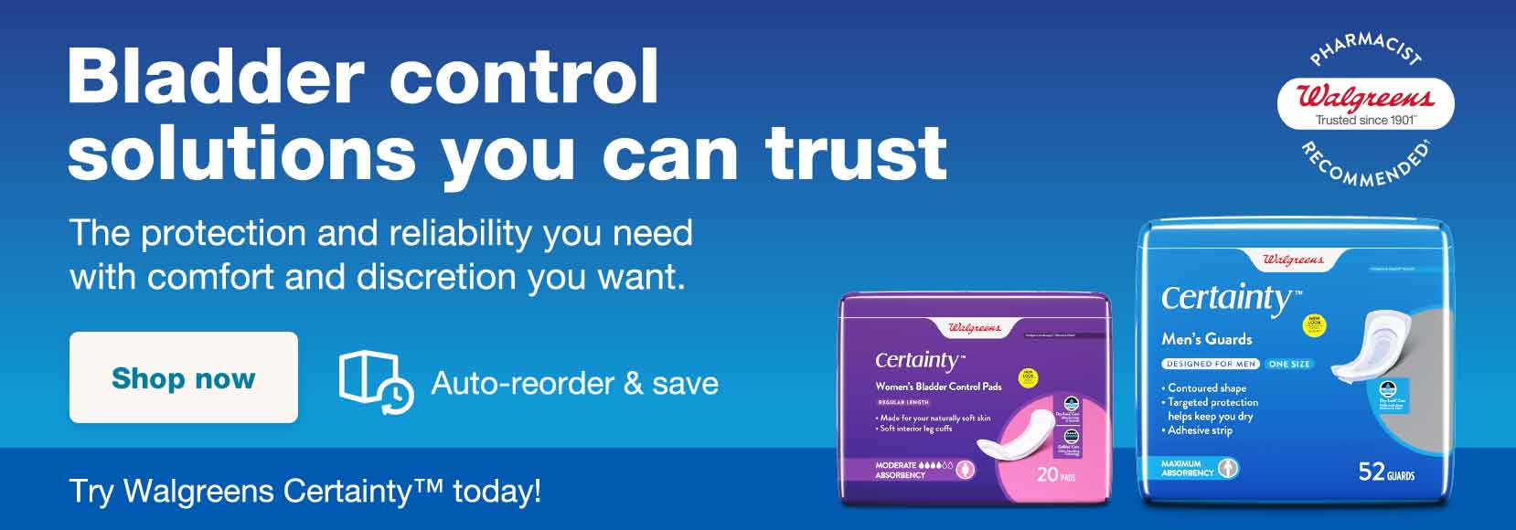 Incontinence Products Walgreens