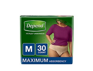 Poise and Depend protection products