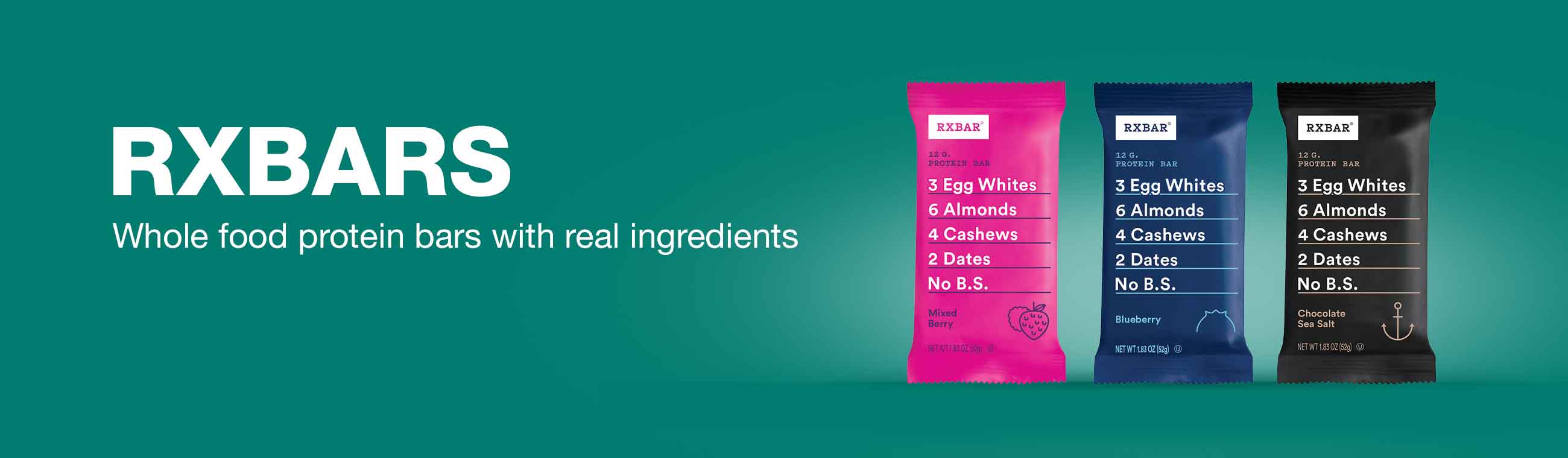 RXBARS. Whole food protein bars with real ingredients. Shop now.