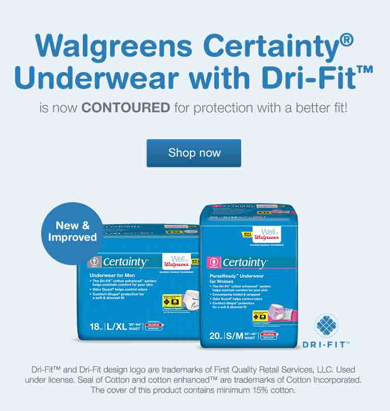 Incontinence Products Walgreens