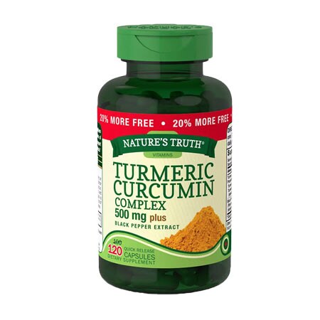 Nature's Truth Turmeric Curcumin Complex 500mg Plus Black Pepper Extract