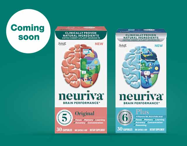It's time to brain better. Coming soon Neuriva Brain Performance Supplements. Preorder Neuriva.