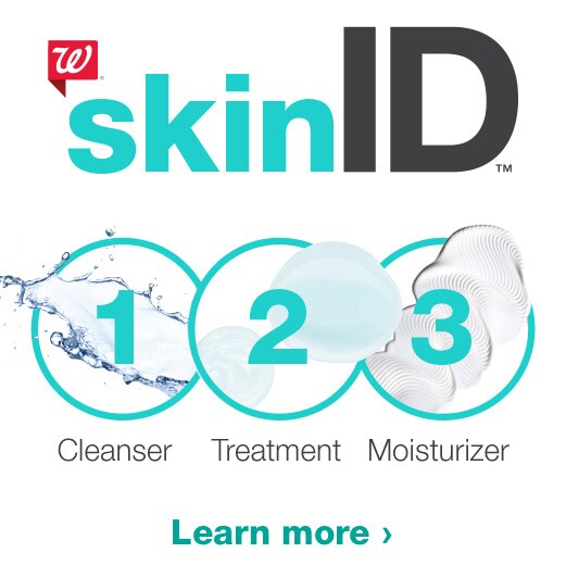 Walgreens SkinID. 1, 2, 3. Cleanser, Treatment, Moisturizer. Learn more.