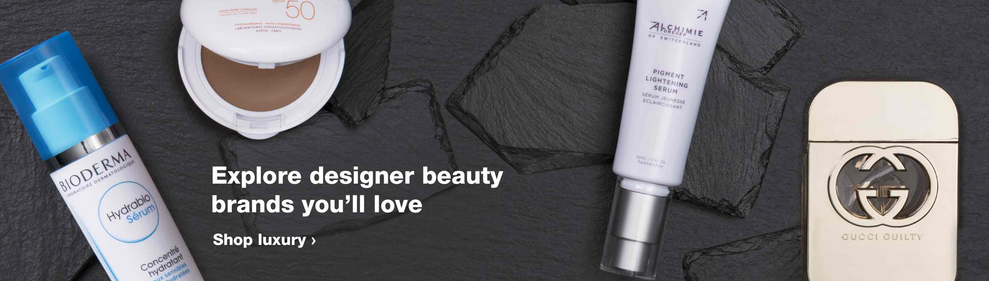 Explore designer beauty brands you'll love. Shop luxury.