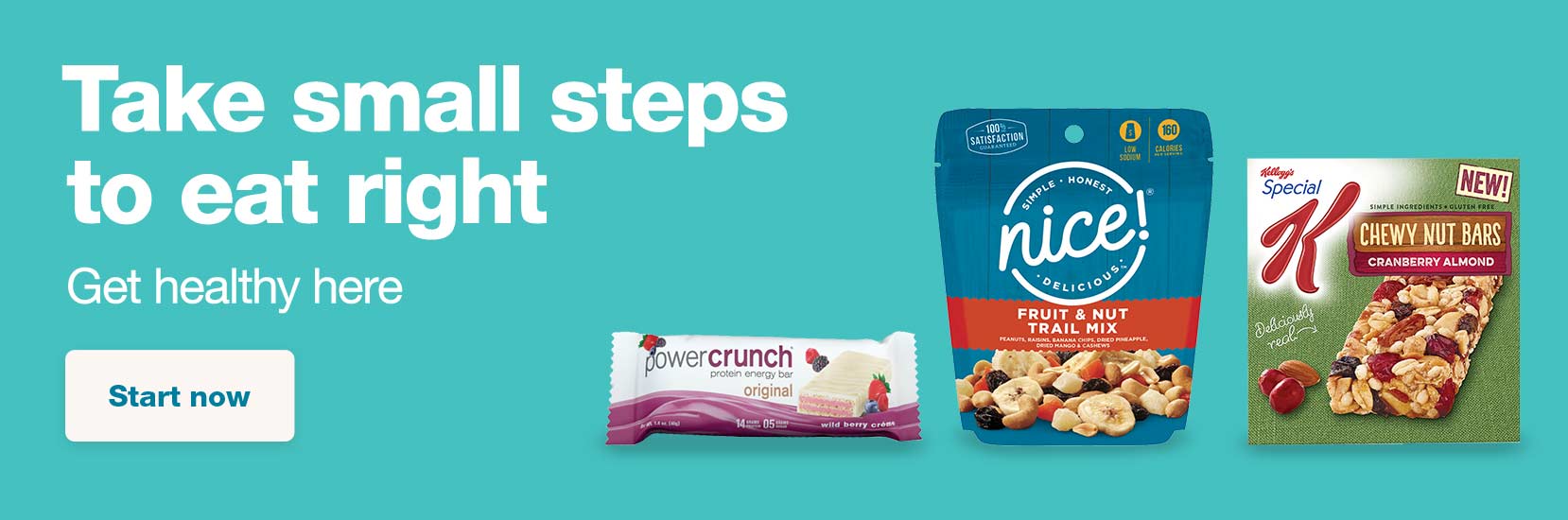 Take small steps to eat right. Get healthy here. Start now.