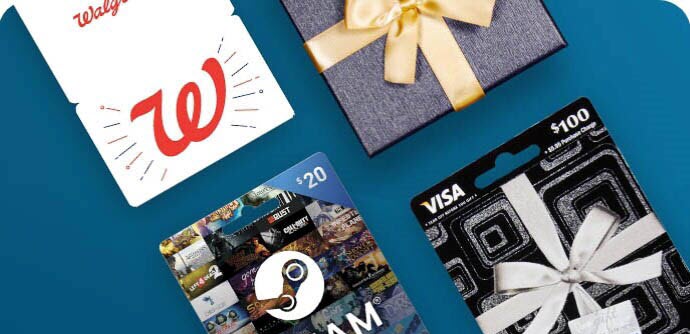 Christmas Gift Cards - Personalized Visa Gift Cards