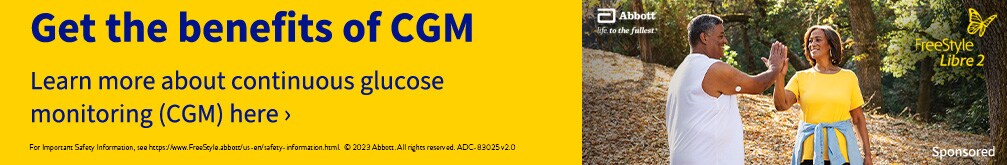 Get the benefits of CGM. Learn more about continuous glucose monitoring (CGM) here. For important Safety Information, see https://www.FreeStyle.abbott/us-en/safety-information.html. (C) Abbott. All rights reserved. ADC-89025v2.0. Sponsored.