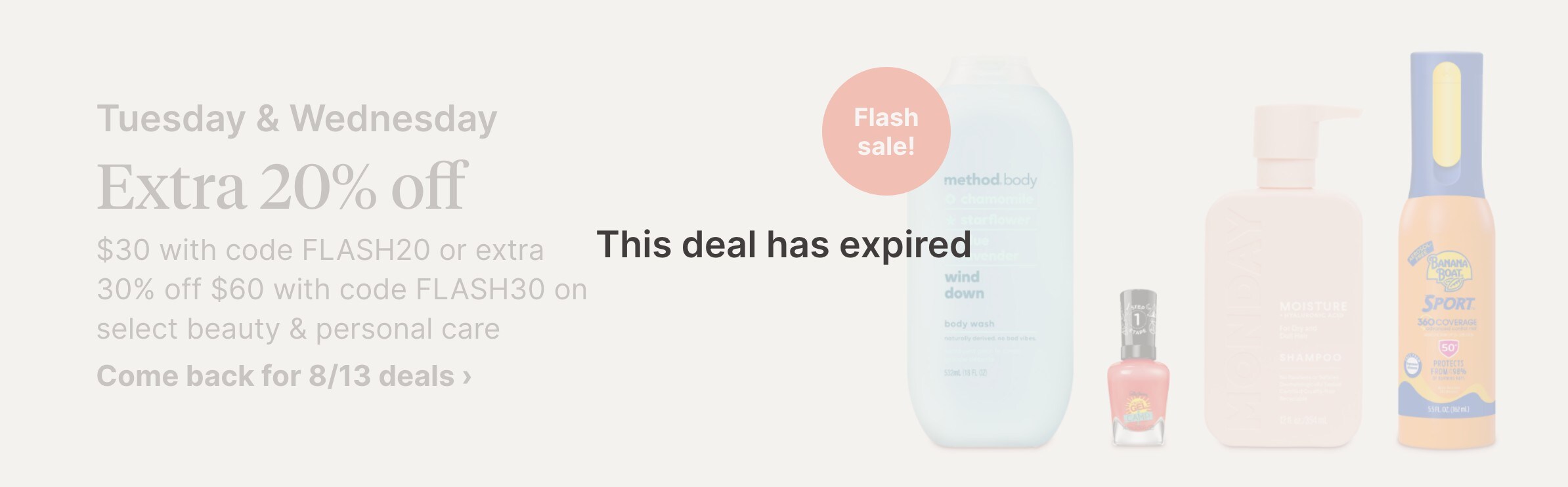 This deal has expired. Wednesday, August 14th 2024.