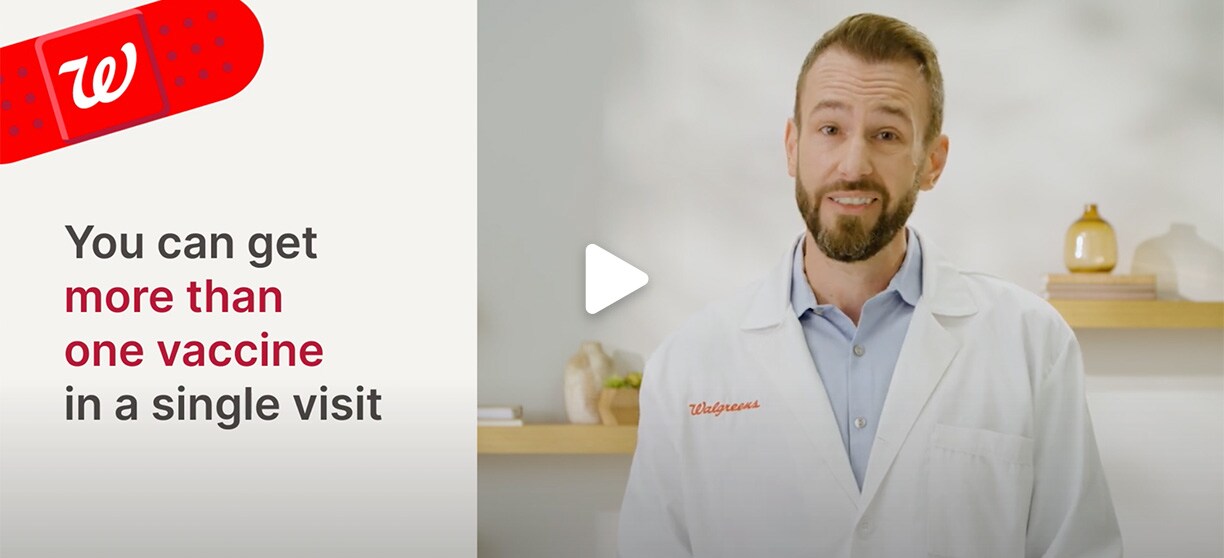 You can get more than one vaccine in a single visit. Watch now.