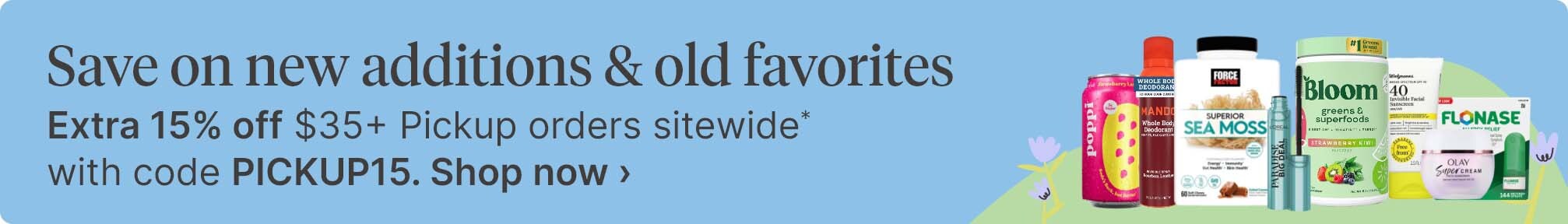 Save on new additions & old favorites. Extra 15% off $35+ Pickup orders sitewide* with code PICKUP15. Shop now.