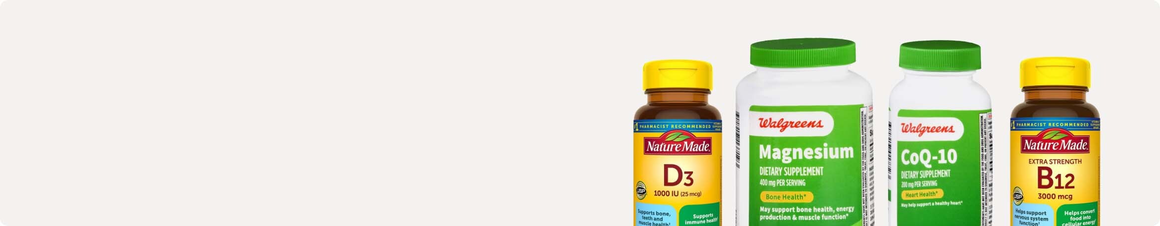 Walgreens - Buy 1 get 1 50% Off on select Nature Made items!