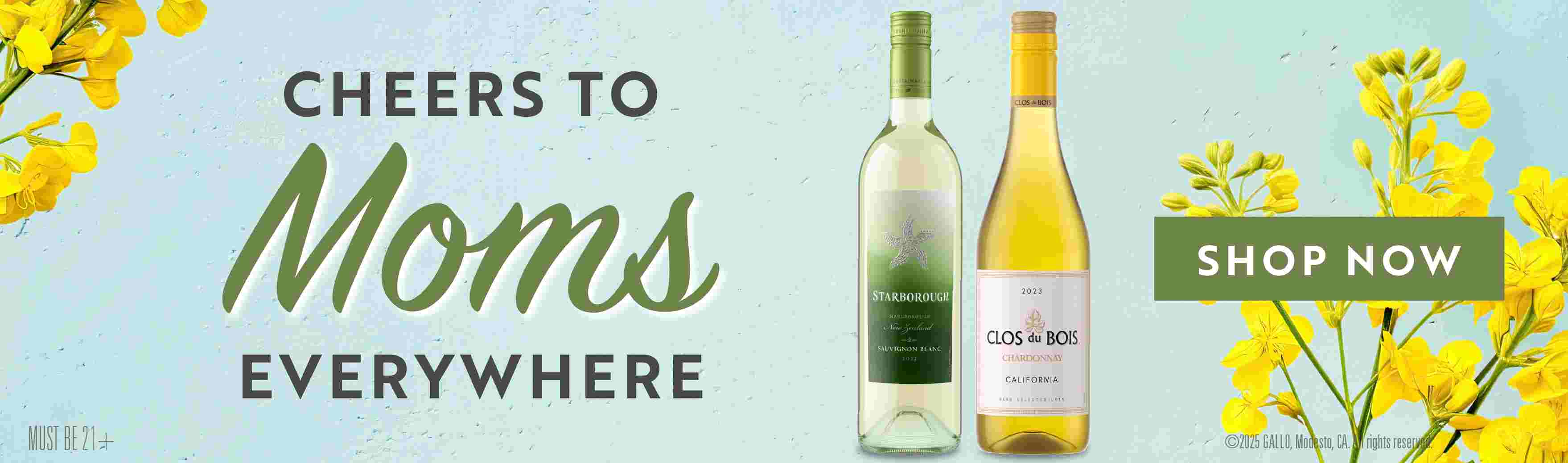 Cheers to Moms everywhere. Shop now. (C) 2025 GALLO, Modesto, CA. All rights reserved.