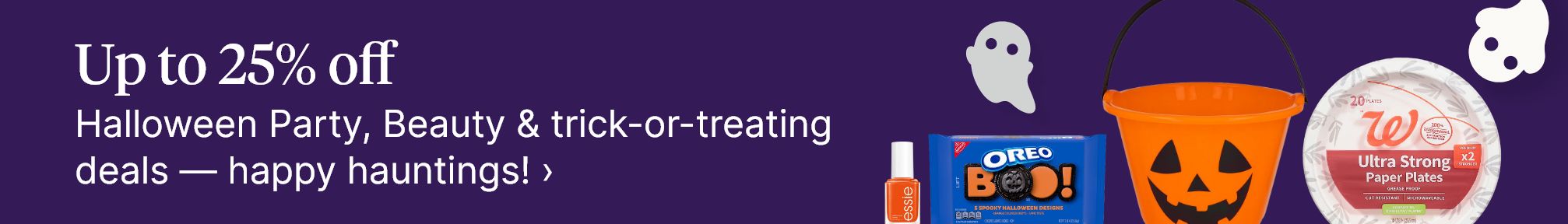 Up to 25% off Halloween Party, Beauty & trick-or-treating deals — happy hauntings!