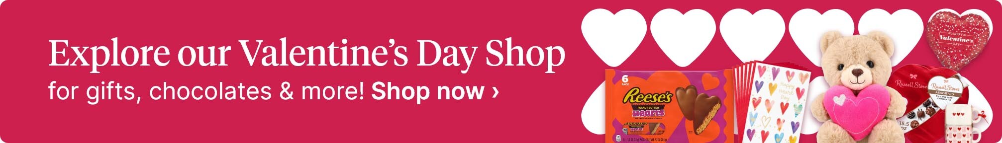 Explore our Valentine's Day Shop for gifts, chocolates & more! Shop now.